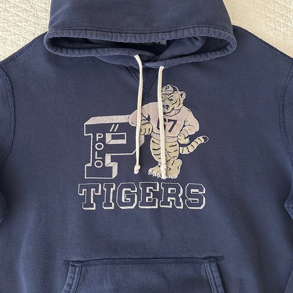 Polo Ralph Lauren Men's Tigers Fleece Hoodie Sweatshirt XL